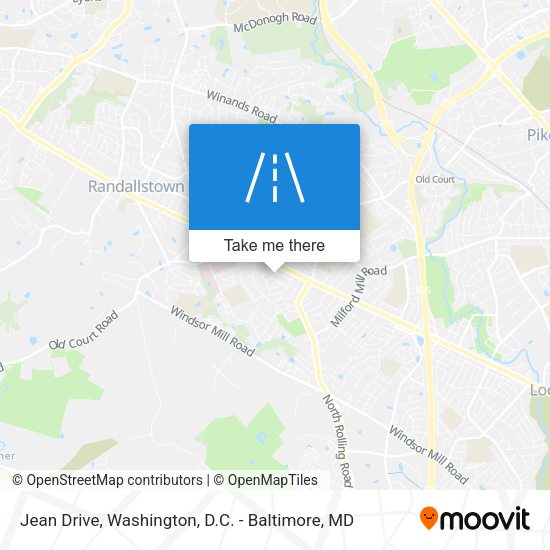 Jean Drive map