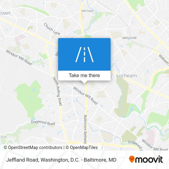 Jeffland Road map