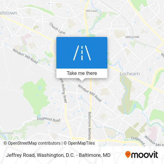 Jeffrey Road map