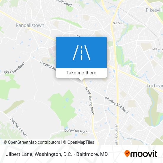 Jilbert Lane map