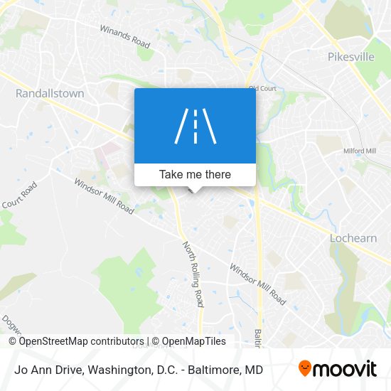 Jo Ann Drive map