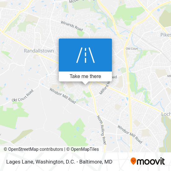 Mapa de Lages Lane