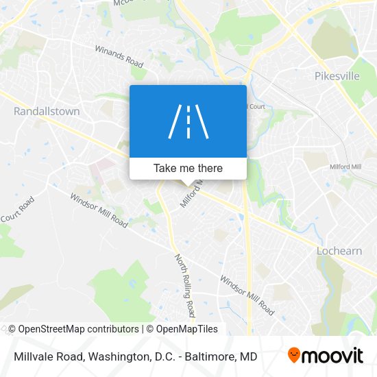 Millvale Road map