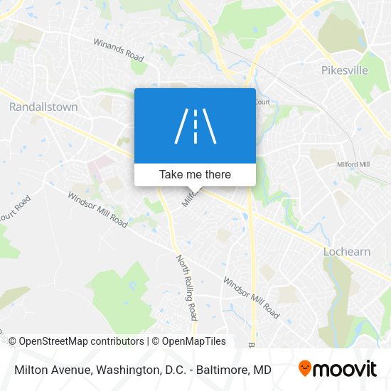 Mapa de Milton Avenue