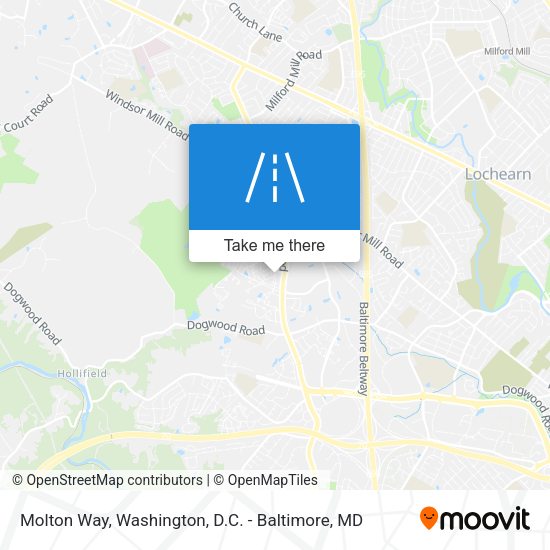 Molton Way map