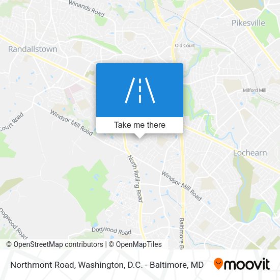 Northmont Road map