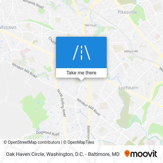 Oak Haven Circle map