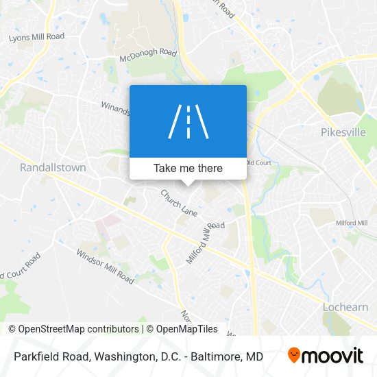 Parkfield Road map