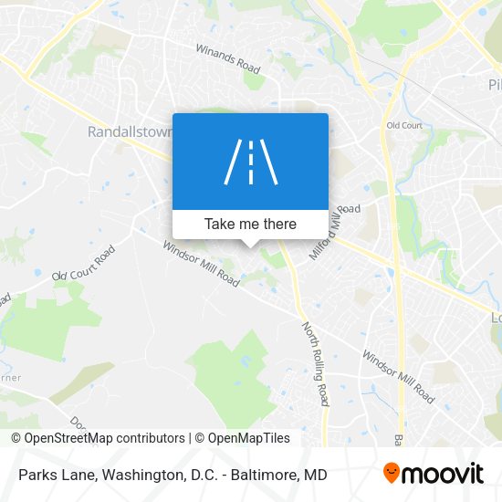 Parks Lane map