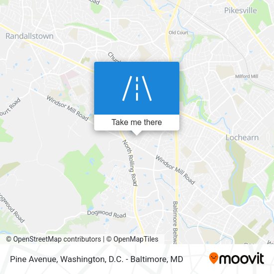 Mapa de Pine Avenue
