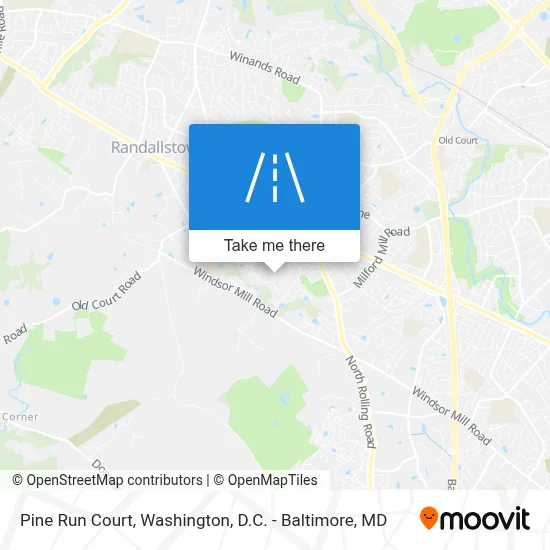 Pine Run Court map