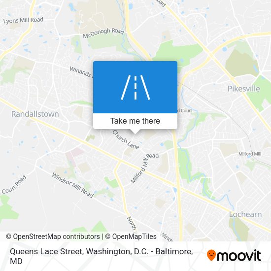 Queens Lace Street map