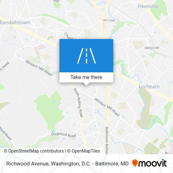 Richwood Avenue map