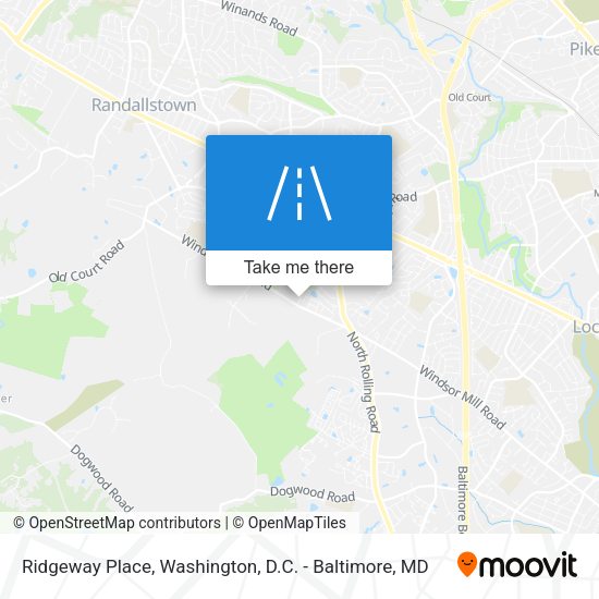 Mapa de Ridgeway Place