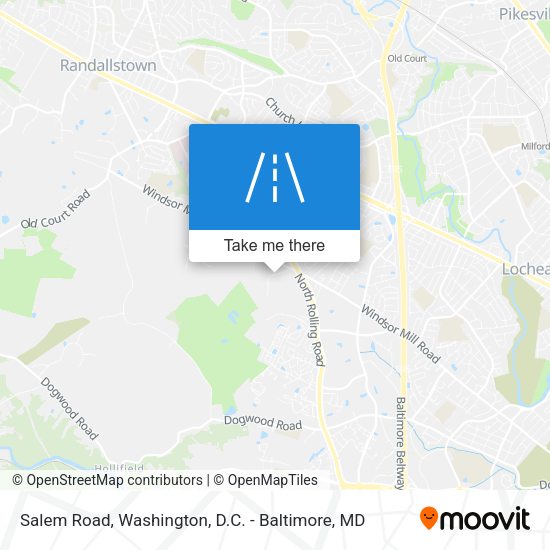 Mapa de Salem Road