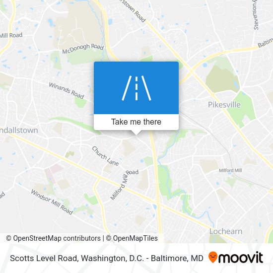 Scotts Level Road map
