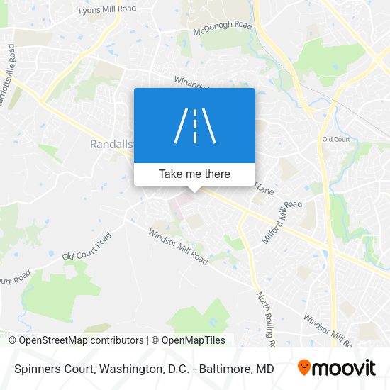 Spinners Court map