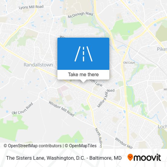 Mapa de The Sisters Lane