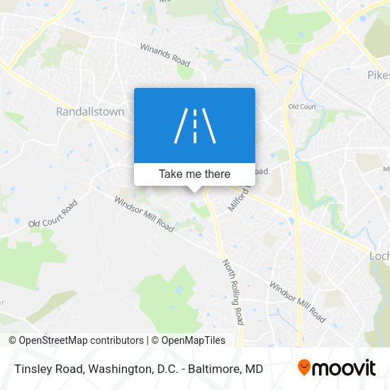Mapa de Tinsley Road