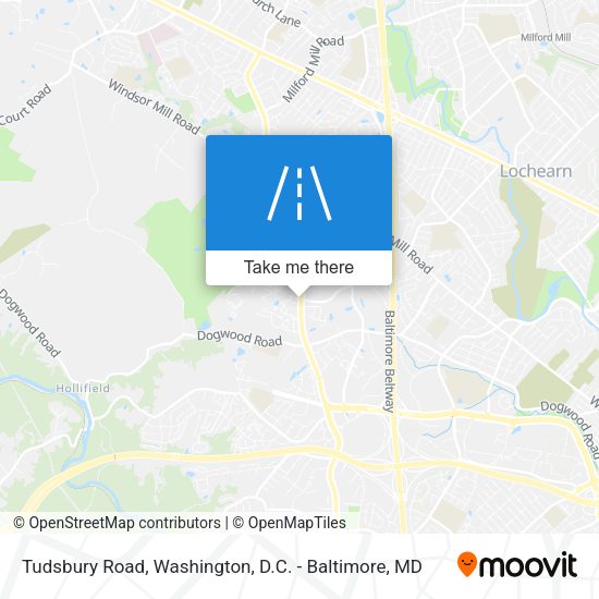 Tudsbury Road map