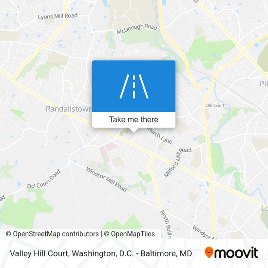 Mapa de Valley Hill Court