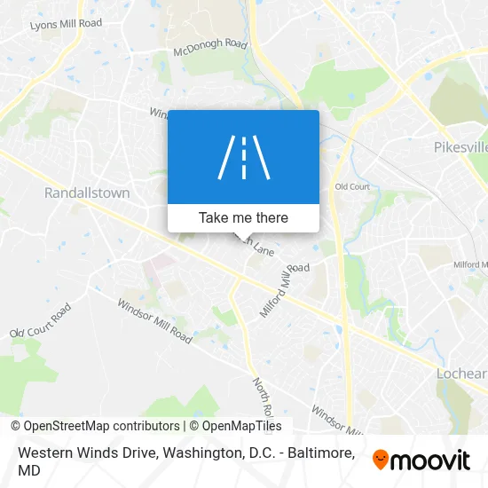 Western Winds Drive map