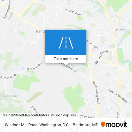 Mapa de Windsor Mill Road