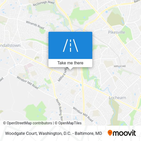 Woodgate Court map