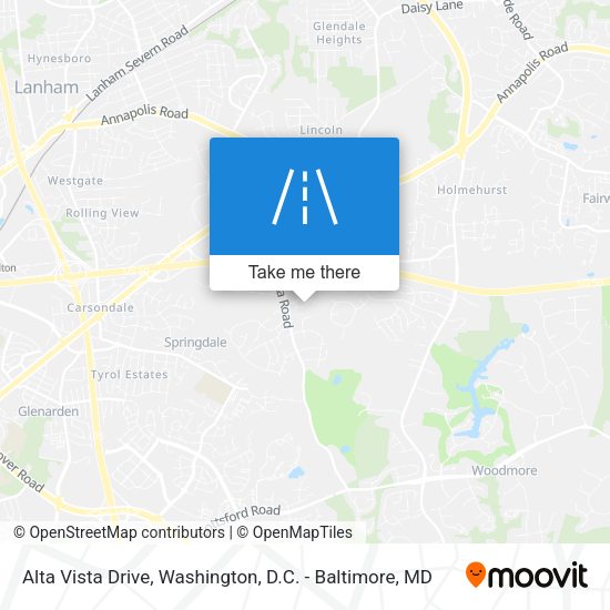 Mapa de Alta Vista Drive