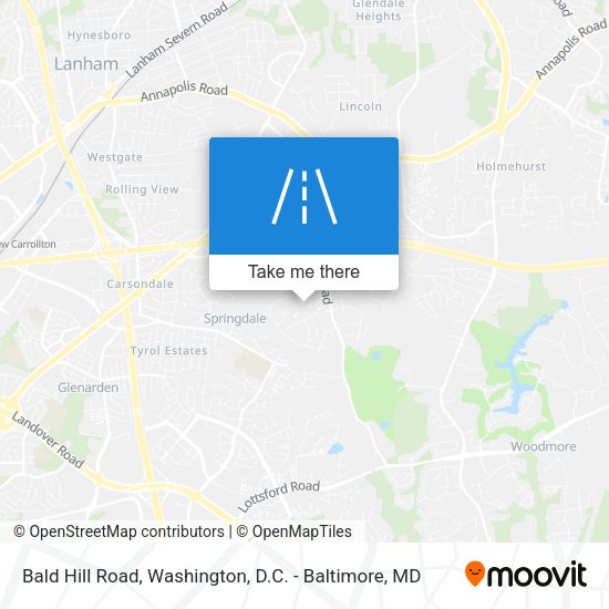 Mapa de Bald Hill Road