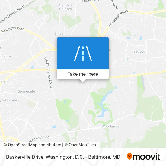 Baskerville Drive map