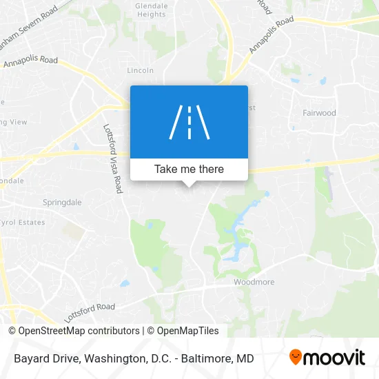 Bayard Drive map