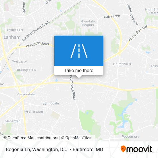 Begonia Ln map