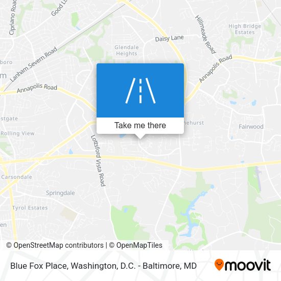 Blue Fox Place map
