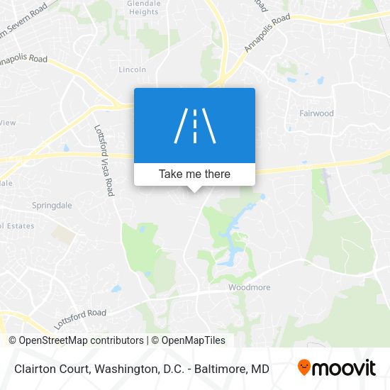 Clairton Court map