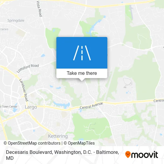Decesaris Boulevard map