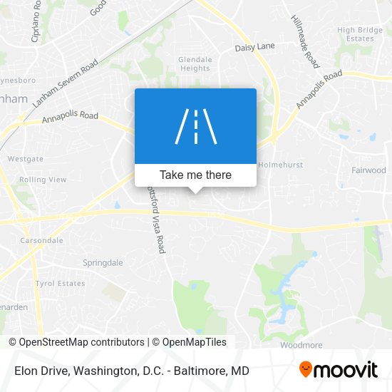 Mapa de Elon Drive