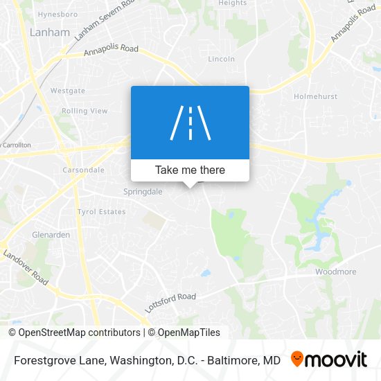 Forestgrove Lane map