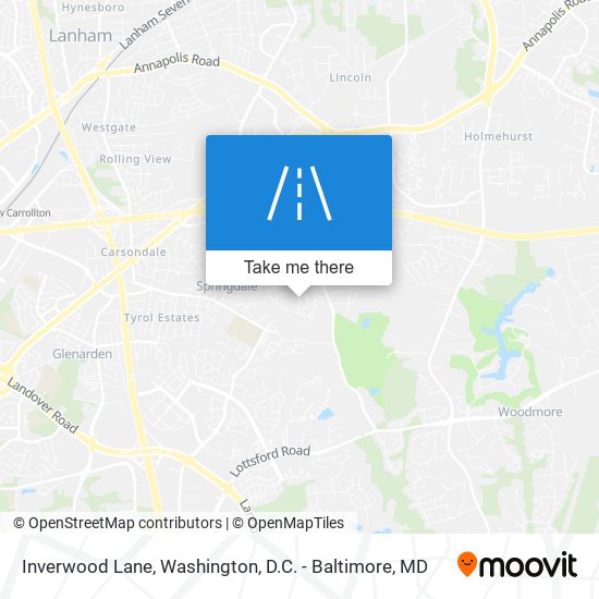 Inverwood Lane map