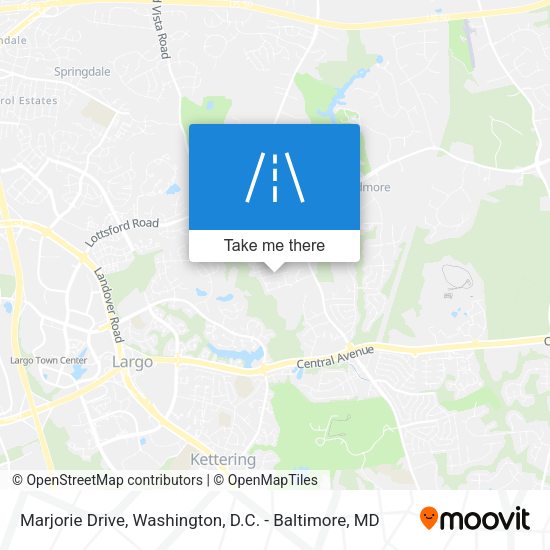 Mapa de Marjorie Drive