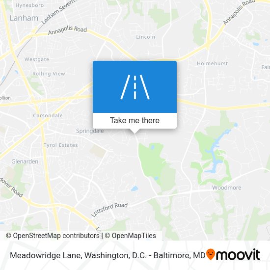 Meadowridge Lane map