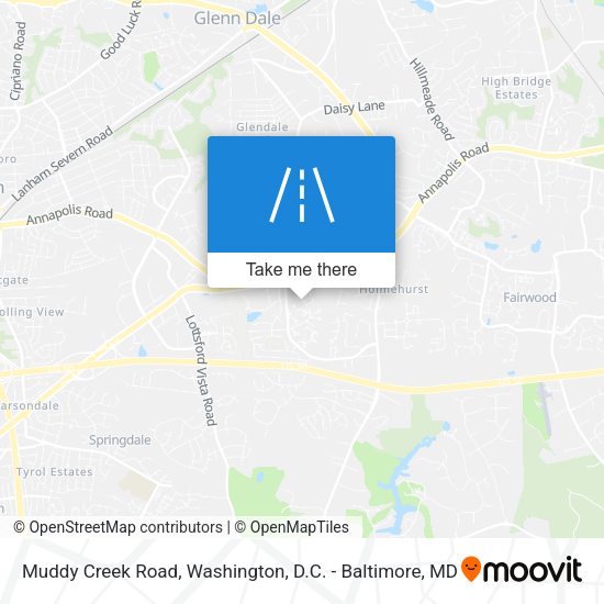 Muddy Creek Road map