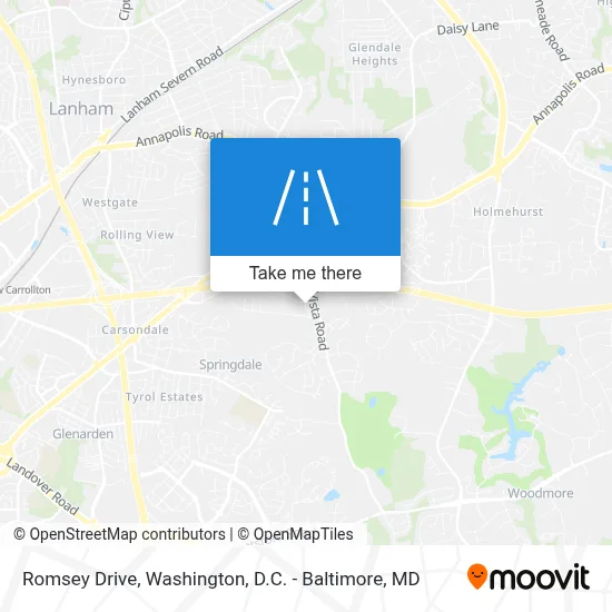 Romsey Drive map