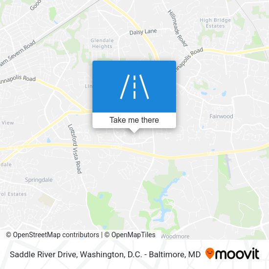 Mapa de Saddle River Drive