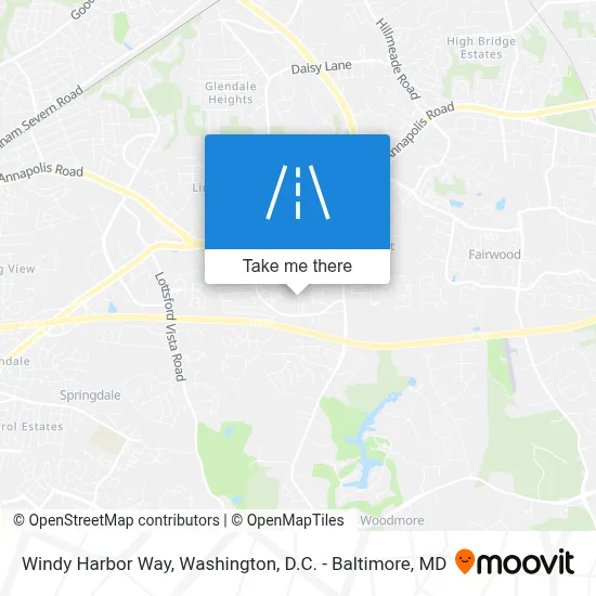 Windy Harbor Way map