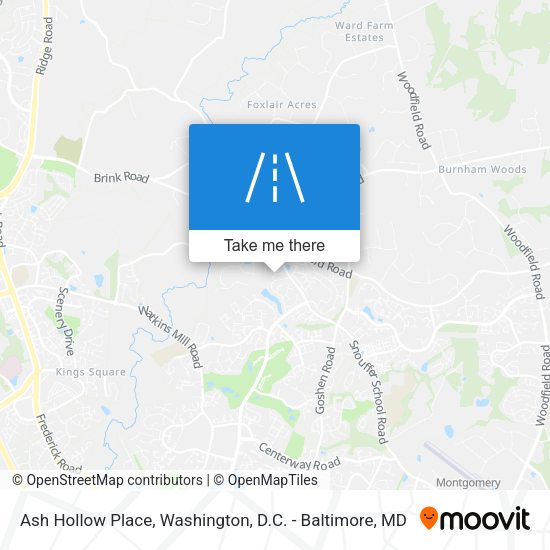Mapa de Ash Hollow Place