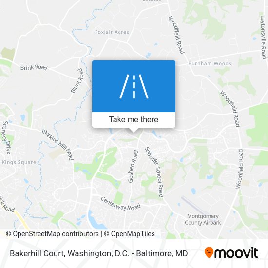 Mapa de Bakerhill Court