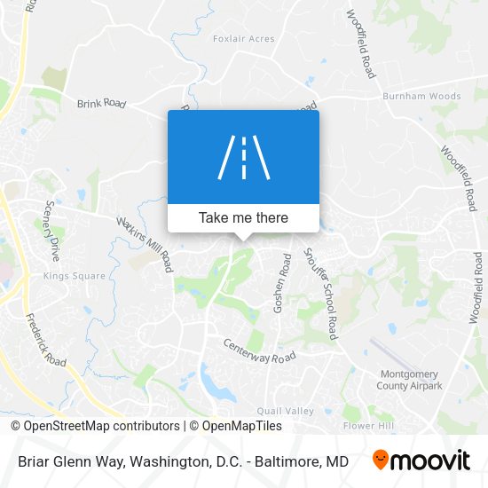 Briar Glenn Way map