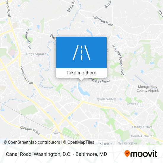 Mapa de Canal Road