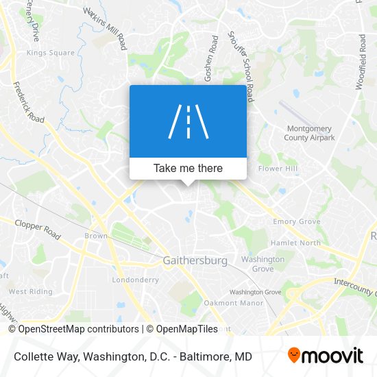Collette Way map